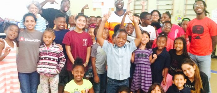 SaulPaul with the Children at Freedom School Austin